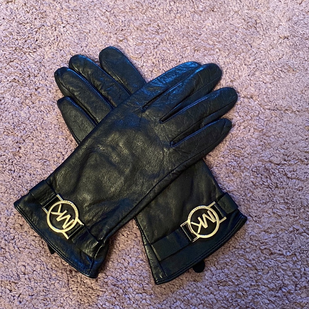 Michael Kors Leather Gloves